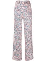 Nº21 pantalon droit à fleurs - Multicolore