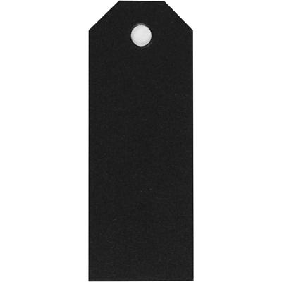 Creativ Company Manilla-labels, afm 3x8 cm, 220 gr, zwart, 20 stuk/ 1 doos