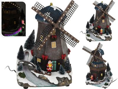Windmolen met led en beweging - Nampook