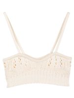 Goen.J brassière en crochet - Tons neutres