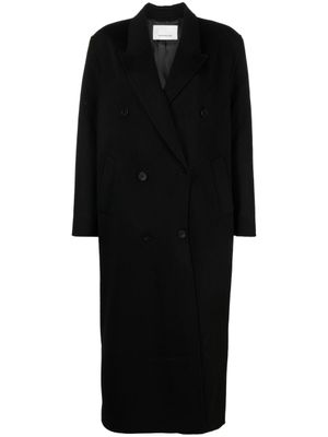 The Frankie Shop manteau Gaia à boutonnière croisée - Noir
