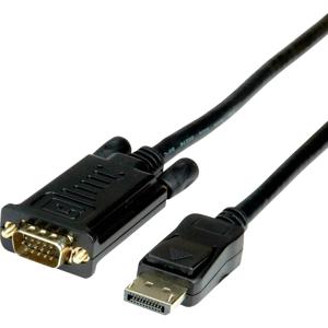 ROLINE 11.04.5970 video kabel adapter 1 m VGA DisplayPort Zwart