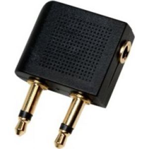 LogiLink CA1089 2x 3.5mm 1x 3.5mm Zwart kabeladapter/verloopstukje