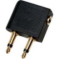 LogiLink CA1089 2x 3.5mm 1x 3.5mm Zwart kabeladapter/verloopstukje