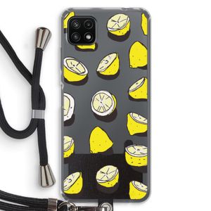 When Life Gives You Lemons...: Samsung Galaxy A22 5G Transparant Hoesje met koord