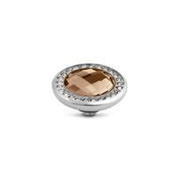 Melano Vivid Crystal CZ Steentje Champagne Zilver