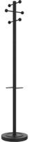 Unilux kapstok Access, hoogte 175 cm, 6 kledinghaken, met parapluhouder, zwart met hout