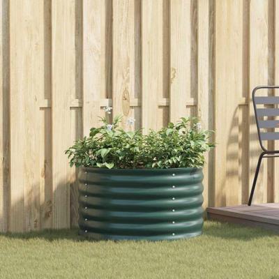 Tuinverhoger Groen 80 x 80 x 44 cm Staal