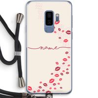 Kusjes: Samsung Galaxy S9 Plus Transparant Hoesje met koord Kusjes: Samsung Galaxy S9 Plus Transparant Hoesje met koord