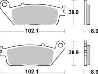 BREMBO Remblokken, voor de moto, Scooter Gesinterd Metaal 07075XS