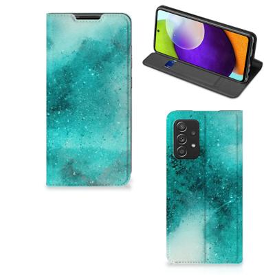 Bookcase Samsung Galaxy A52 Painting Blue Bookcase Samsung Galaxy A52 Painting Blue