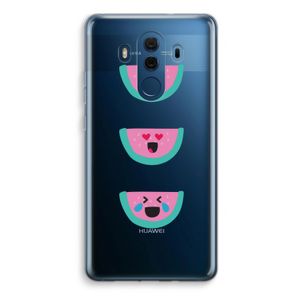 Smiley watermeloen: Huawei Mate 10 Pro Transparant Hoesje