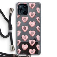 Chicks before dicks: Oppo Find X3 Pro Transparant Hoesje met koord