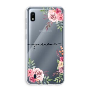 Rozen: Samsung Galaxy A10 Transparant Hoesje