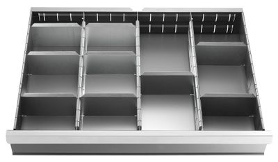 Facom set van 8 onderverdelingen voor laden van 125 mm voor ladekasten - 2930.C3