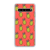 Ananas: Samsung Galaxy S10 5G Transparant Hoesje