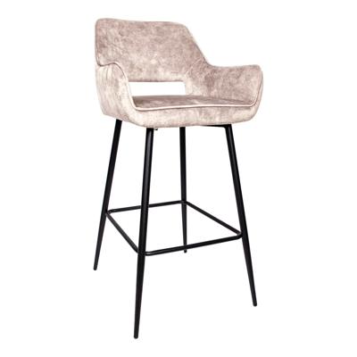 Fallon Velvet Khaki Barkruk (set van 2)