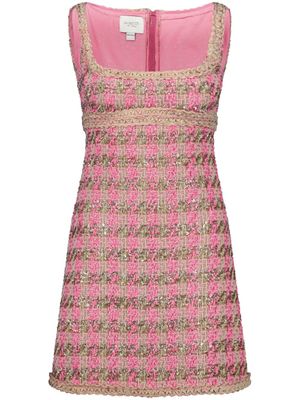 Giambattista Valli robe en tweed à coupe courte - Rose