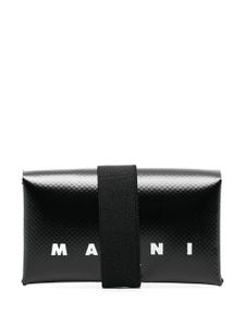 Marni portefeuille à logo imprimé - Noir