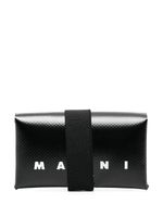 Marni portefeuille à logo imprimé - Noir