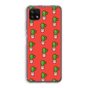 Mini cactus: Samsung Galaxy A22 5G Transparant Hoesje