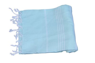 Hamamdoek 100%katoen 100x180cm Licht turquoise