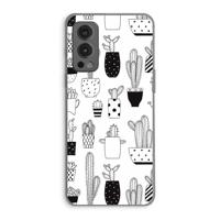 Cactusmotief: OnePlus Nord 2 5G Transparant Hoesje