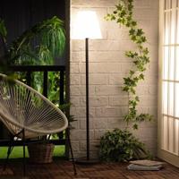 Staande buitenlamp met stekker &apos;Maido&apos; wit 150cm IP65