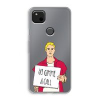 Gimme a call: Google Pixel 4a Transparant Hoesje Gimme a call: Google Pixel 4a Transparant Hoesje