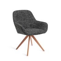Jesper Home Draaibare Eetkamerstoel 'Kushi' Turn Peach, kleur Skyfall
