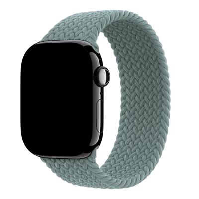 Apple Watch Bandje Onyx - Gevlochten - Solo - Nylon - Groengrijs - Apple Watch Bandje Onyx - Gevlochten - Solo - Nylon - Groengrijs -