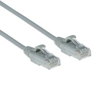 ACT DC9010 LSZH U/UTP CAT6 Datacenter Slimline Patchkabel Snagless | RJ45 connectoren | Grijs | 10 meter - thumbnail