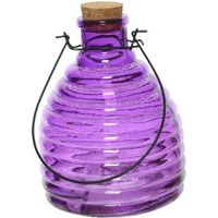 Wespenvanger/wespenval paars 17 cm van glas   -