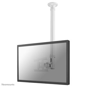 Neomounts FPMA-C100WHITE Monitor-plafondbeugel 1-voudig 25,4 cm (10) - 76,2 cm (30) Wit In hoogte verstelbaar, Kantelbaar, Zwenkbaar, Roteerbaar