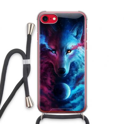 Where Light And Dark Meet: iPhone SE 2020 Transparant Hoesje met koord