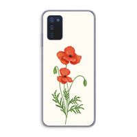 Red poppy: Samsung Galaxy A03s Transparant Hoesje