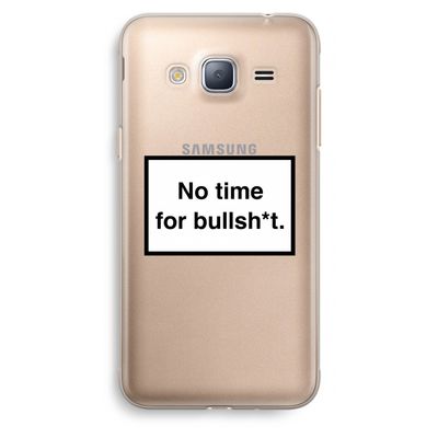 No time: Samsung Galaxy J3 (2016) Transparant Hoesje