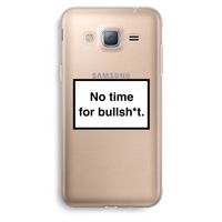 No time: Samsung Galaxy J3 (2016) Transparant Hoesje