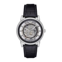 Horlogeband Armani AR1981 Leder Zwart