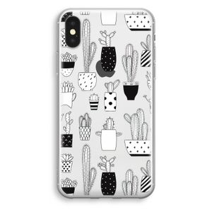 Cactusmotief: iPhone X Transparant Hoesje