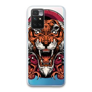 Tiger and Rattlesnakes: Xiaomi Redmi 10 Transparant Hoesje