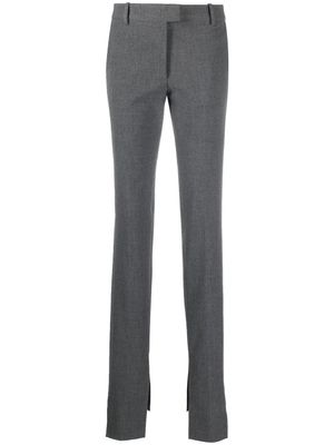 The Attico pantalon de tailleur à fentes - Gris