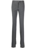 The Attico pantalon de tailleur à fentes - Gris