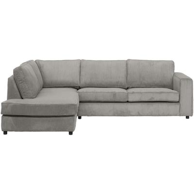Leen Bakker - Hoekbank Stuttgart Links - Stof - Grijs - 205x265x80 Cm