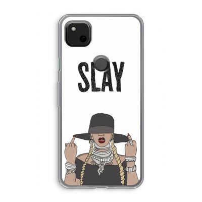 Slay All Day: Google Pixel 4a Transparant Hoesje