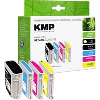 KMP Inktcartridge vervangt HP 940XL, C2N93AE, C4906AE, C4907AE, C4908AE, C4909AE Compatibel Combipack Zwart, Cyaan, Magenta, Geel H71V 1715,4005