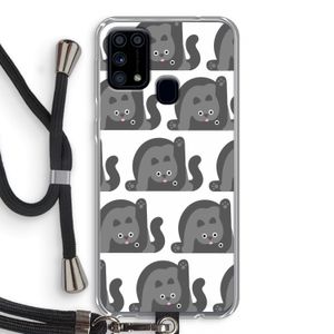 Cats: Samsung Galaxy M31 Transparant Hoesje met koord