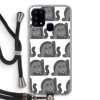 Cats: Samsung Galaxy M31 Transparant Hoesje met koord Cats: Samsung Galaxy M31 Transparant Hoesje met koord