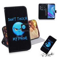 Woede patroon gekleurde tekening horizontale Flip lederen case voor ASUS Zenfone Max (M1) ZB555KL met houder & card slots & portemonnee