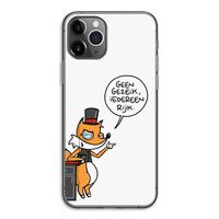 Geen Gezeik: iPhone 11 Pro Transparant Hoesje
